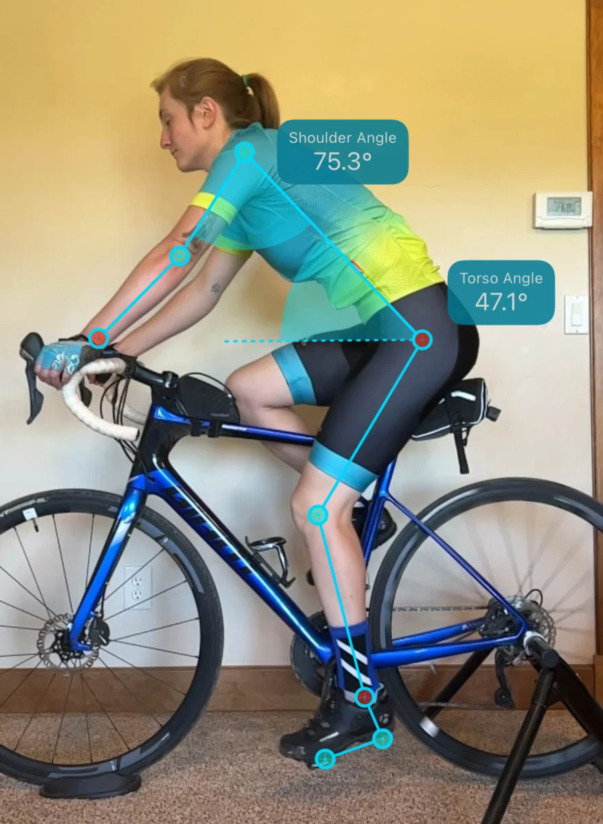 Upper body position is classified from your shoulder and torso angle.